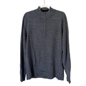 Smartwool Men’s Kiva Ridge Merino Wool Blend 1/2 Zip Pullover Sweater Gray